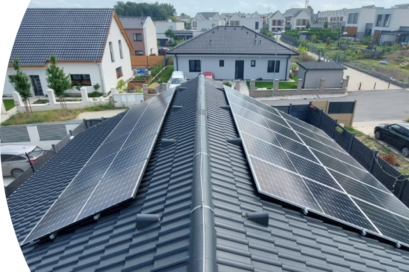 Vzorová Solární elektrárna pro řadový rodinný dům