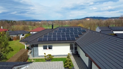 Vzorová solární elektrárna pro rodinný dům