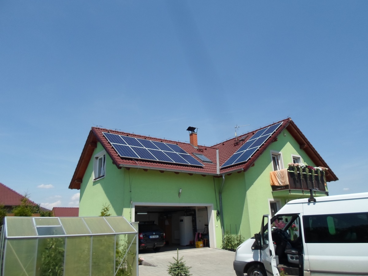 Solární elektrárna 4,24 kWp, Tuřany, okres Kladno