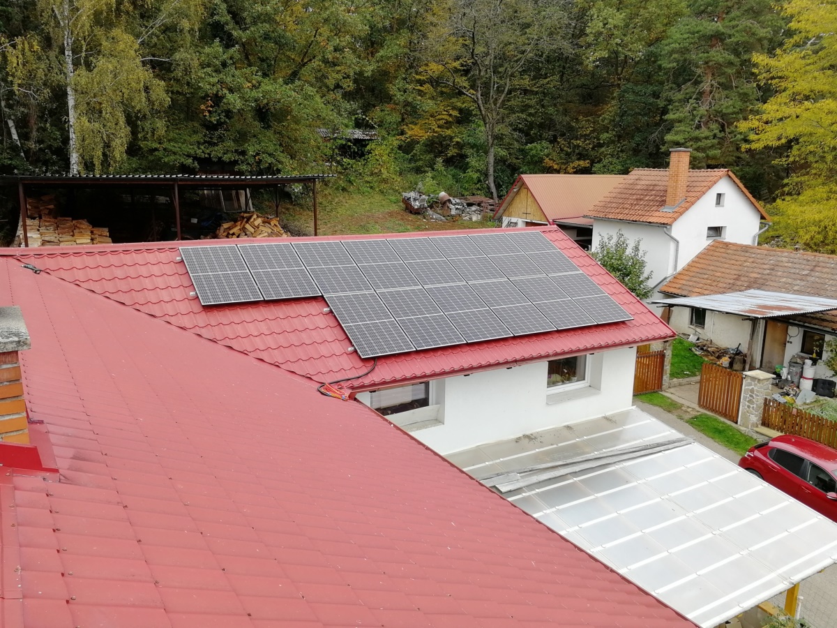 Solární elektrárna 4,48 kWp, Benešov, okres Benešov