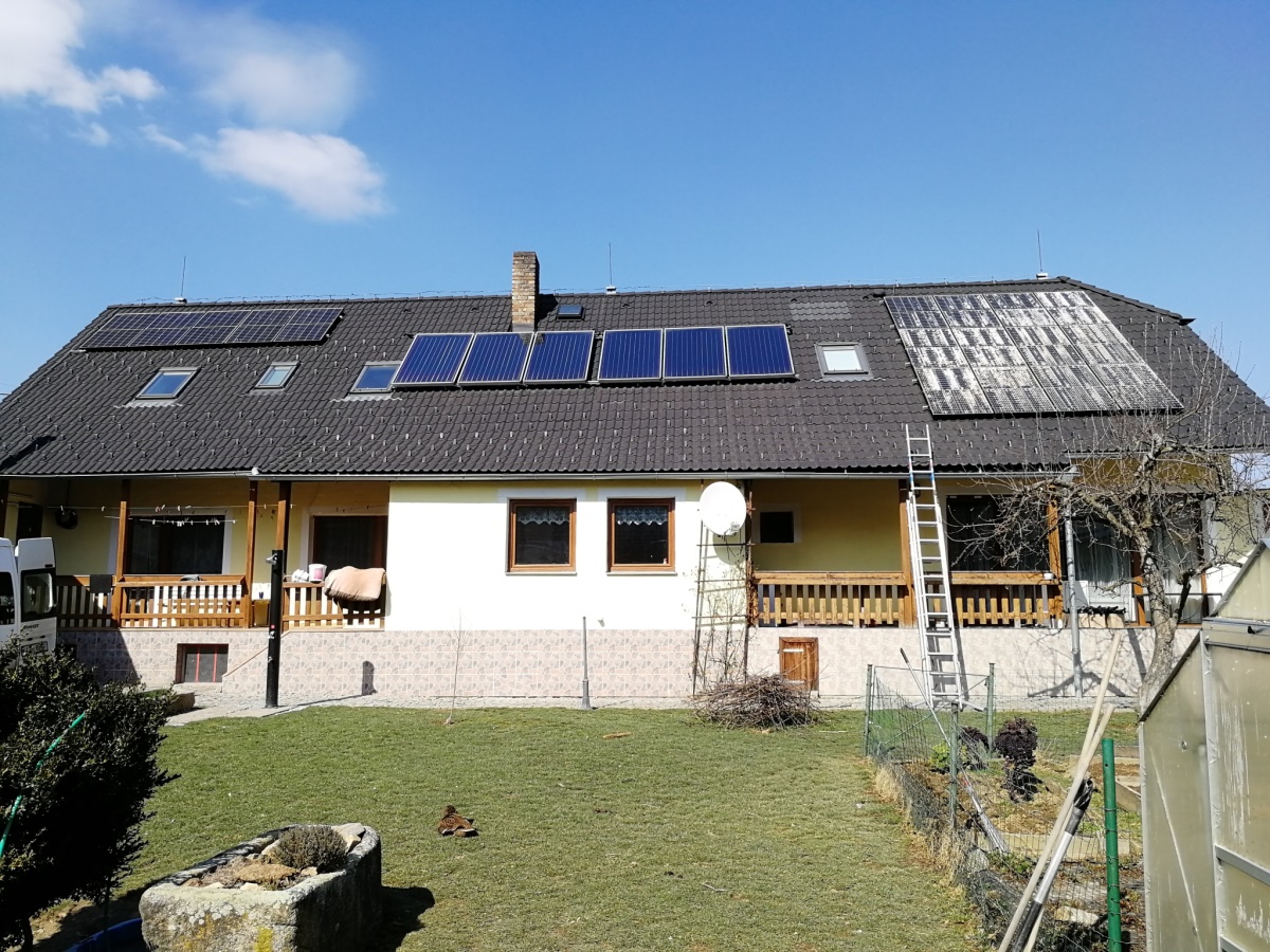 Fotovoltaika 9,57 kWp, Domašín, okres Jindřichův Hradec