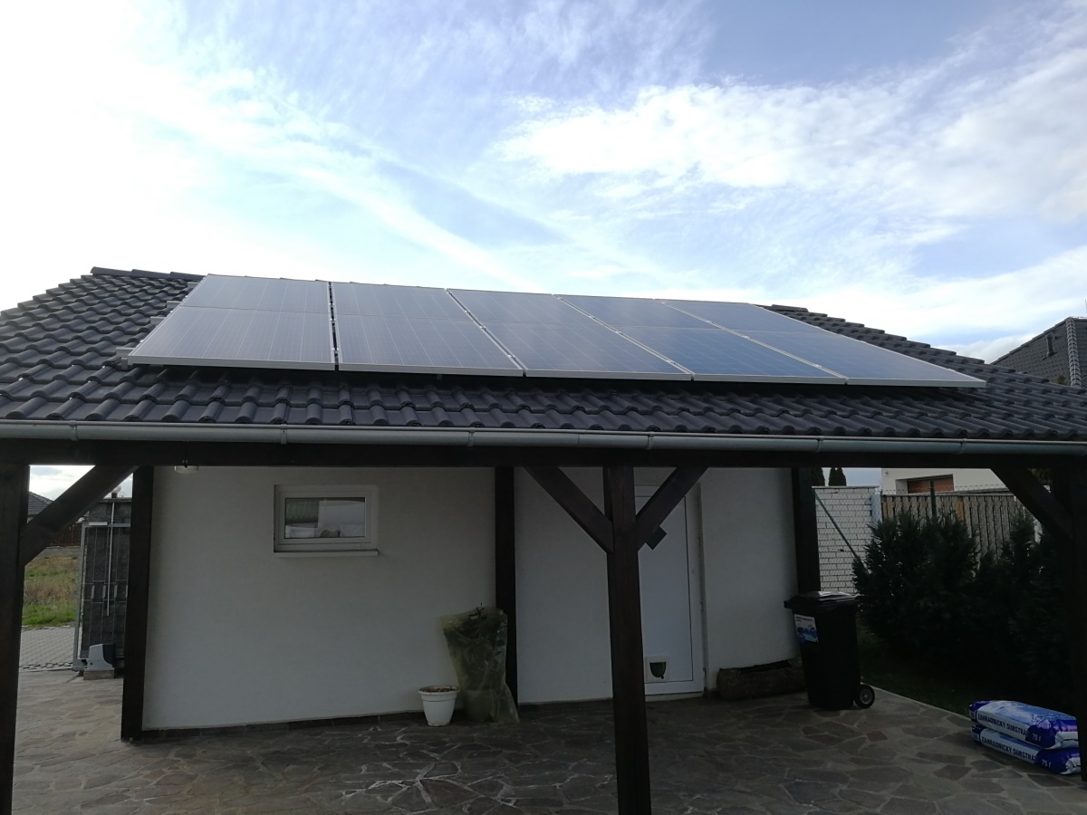 Fotovoltaika 4,35 kWp, Noutonice, okres Praha západ