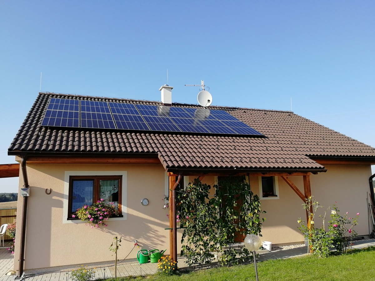 Fotovoltaika 5,04 kWp, Příbraz, okres Jindřichův Hradec
