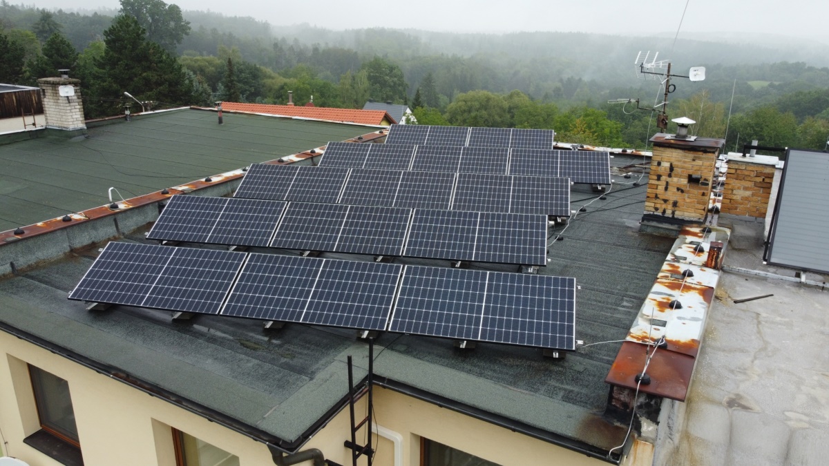 Solární elektrárna 6,30 kWp, Kostelec nad Černými lesy, okres Praha-východ